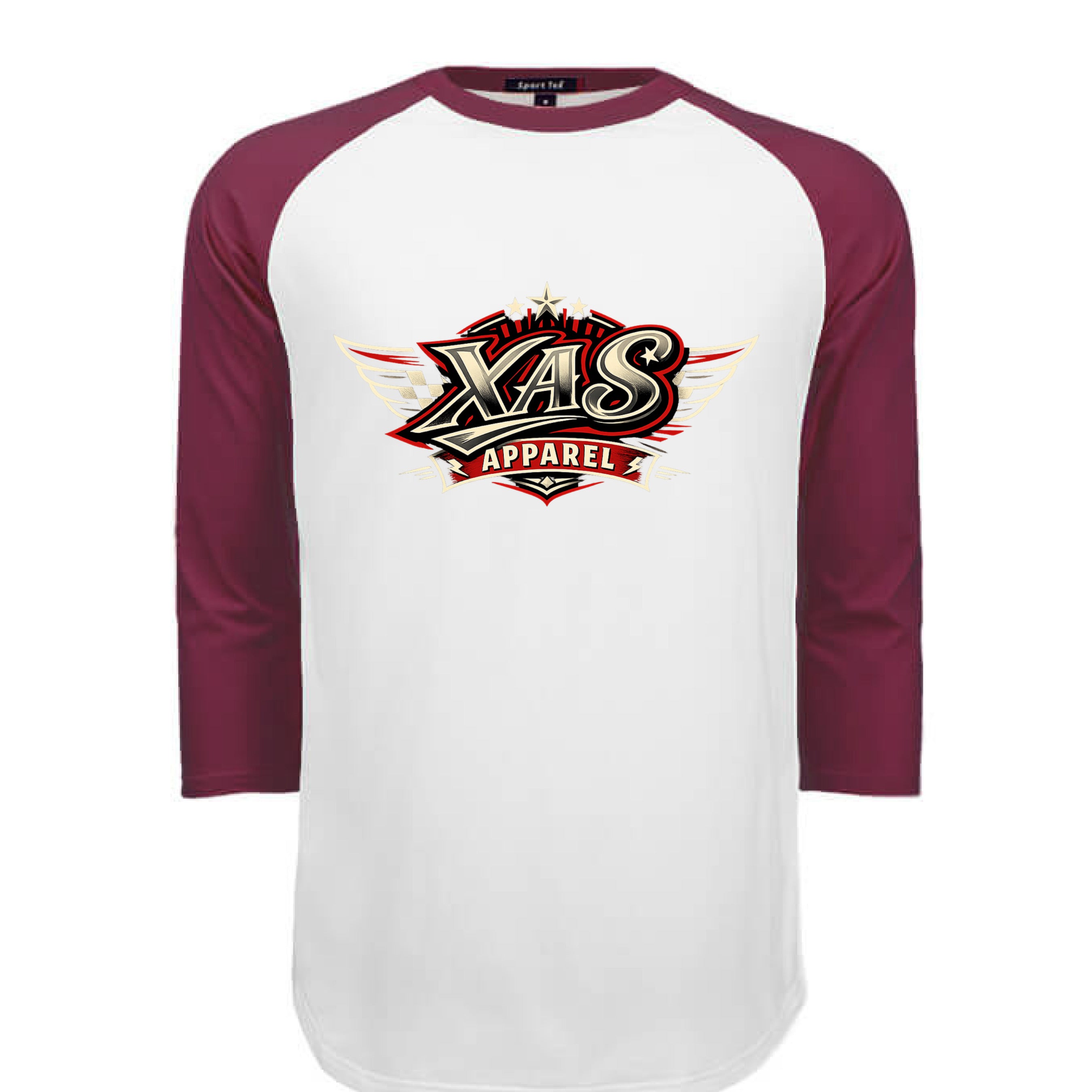 WHITE / MAROON - FRONT