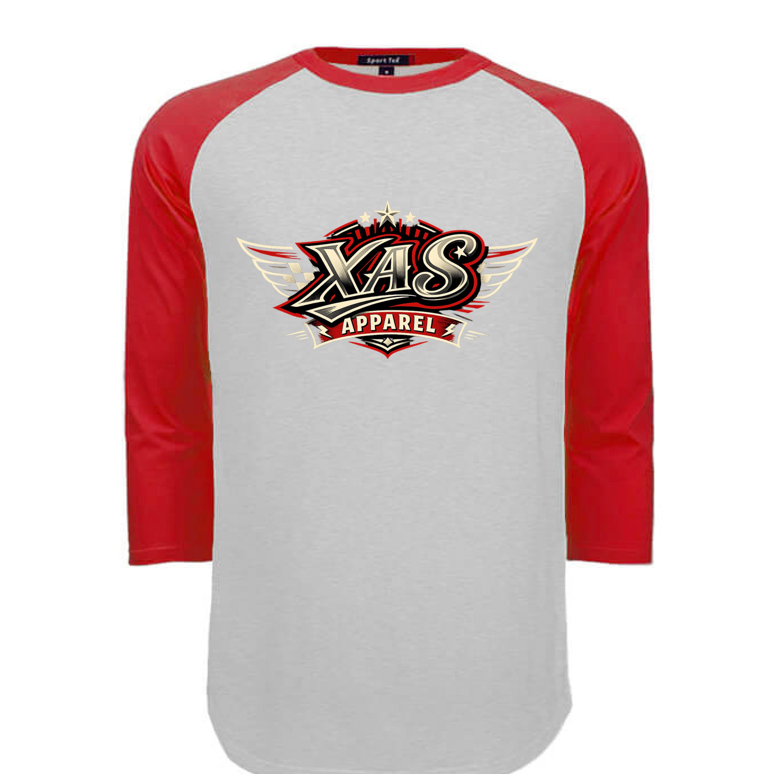 HEATHER GREY / RED - FRONT